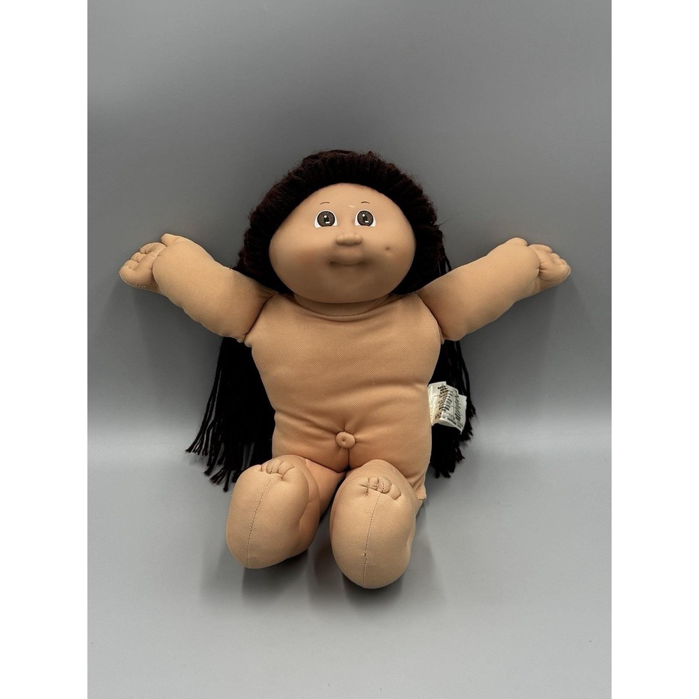 Vintage Coleco Cabbage Patch Kids Doll Brown Eyes Hair Dimple